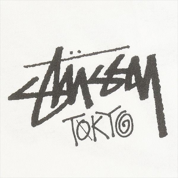 STUSSY ステューシー 25SS STOCK TOKYO LS TEE WHITE 東京限定ロンT 白