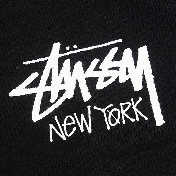 stussy ロンT 黒　NEWYORK STUSSY ステューシー 25SS STOCK NEW YORK LS TEE BLACK ニューヨーク