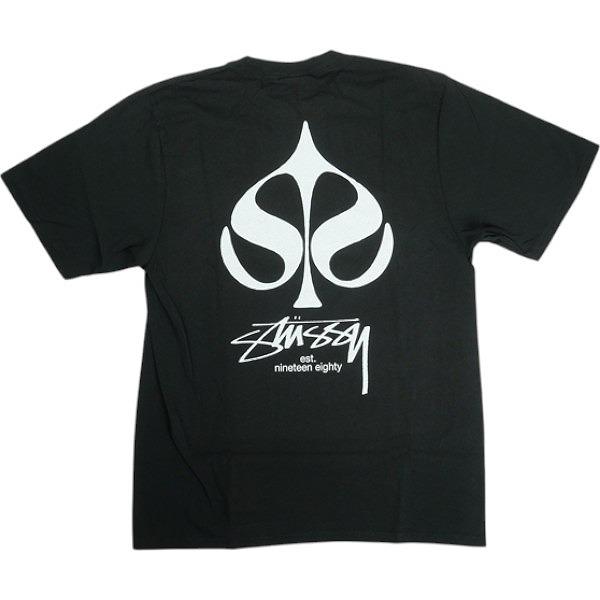 25ss STUSSY SPADE TEE PIGMENT DYED tシャツ STUSSY ステューシー 25SS SPADE TEE PIGMENT DYED BLACK Tシャツ 黒
