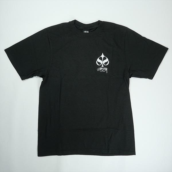 STUSSY ステューシー 25SS SPADE TEE PIGMENT DYED BLACK Tシャツ 黒