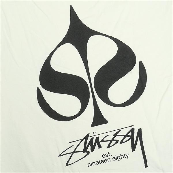 STUSSY ステューシー 25SS SPADE TEE PIGMENT DYED NATURAL Tシャツ 白