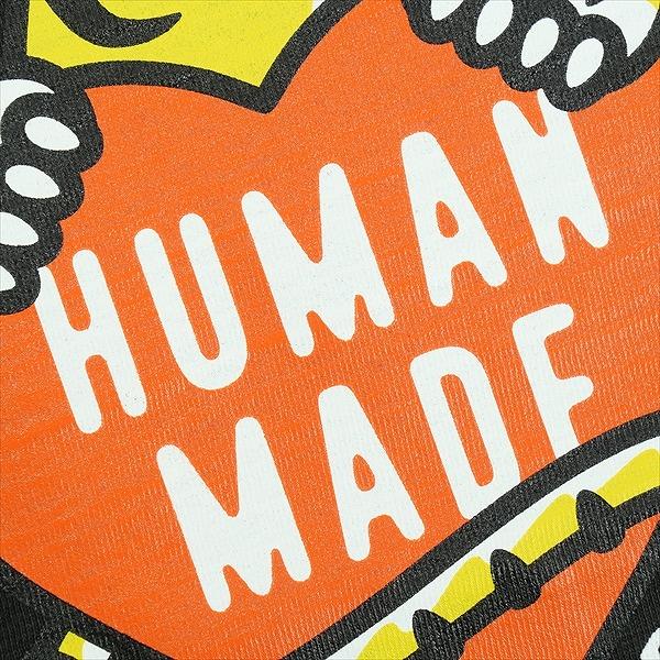 【美品】ヒューマンメイド マルチストライプ ワッペンロゴ ラガーシャツ L相当 HUMAN MADE ヒューマンメイド 25AW GRAPHIC T-SHIRT BLACK HM30TE007
