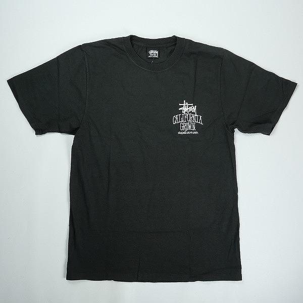 STUSSY ステューシー 25SS CALI GROWN TEE PIGMENT DYED Faded Black T