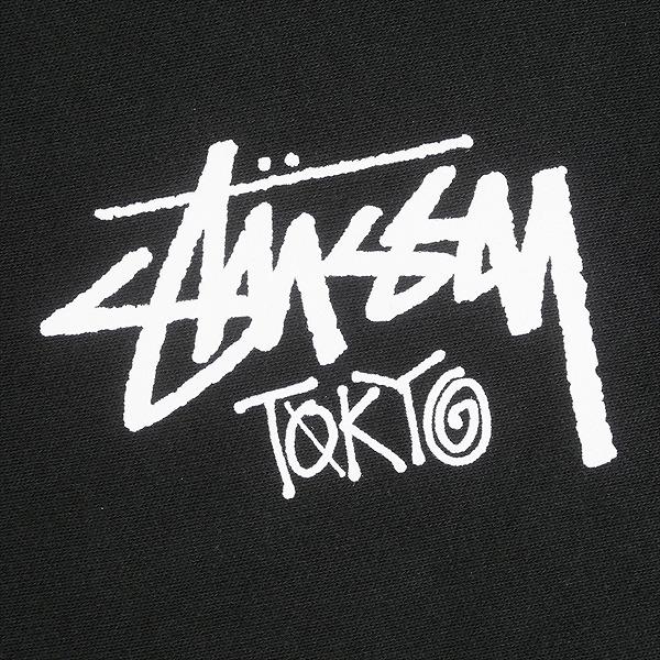 STUSSY ステューシー STOCK TOKYO ZIP HOOD BLACK 東京限定ジップ
