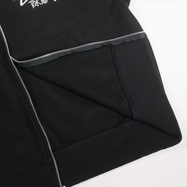 STUSSY ステューシー STOCK TOKYO ZIP HOOD BLACK 東京限定ジップ