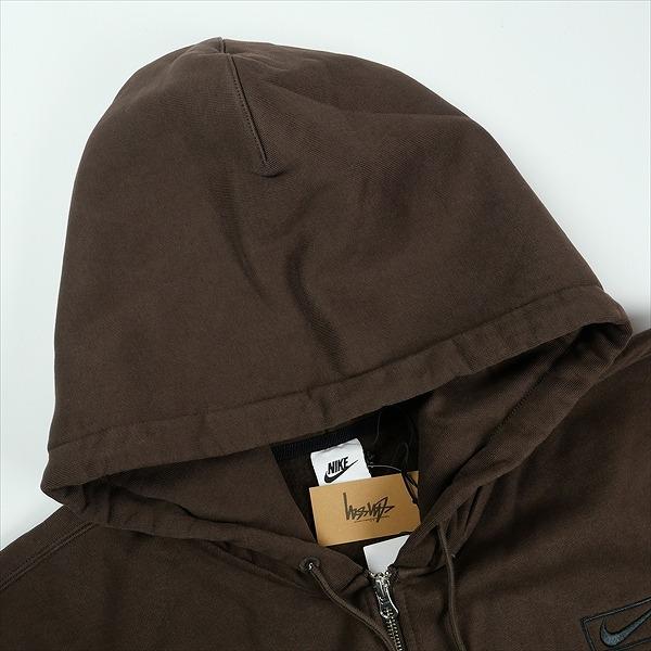 STUSSY ステューシー ×NIKE 25FW STONE WASHED FLEECE ZIP HOODIE Dark