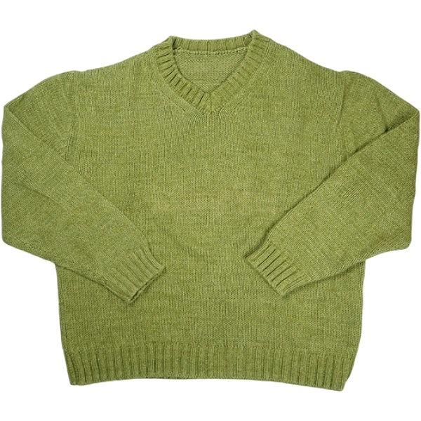 TENDERLOIN テンダーロイン V NECK COTTON KNIT OLIVE ニット オリーブ