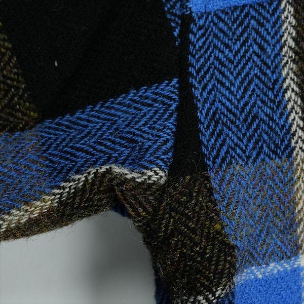 TENDERLOIN テンダーロイン HIGH NECK WOOL SHT BLUE 長袖シャツ 青