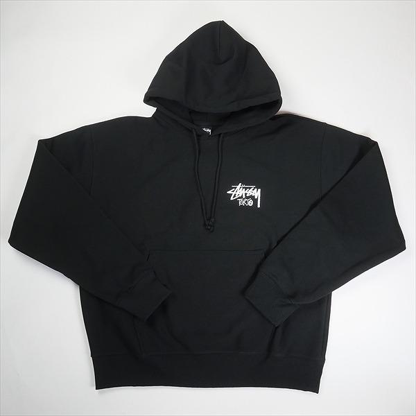 Stussy ステューシー サガラ刺繍ロゴ パーカー ブラック Stussy ブラック パーカー ロゴ入り 【公式通販】