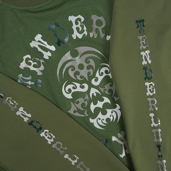 TENDERLOIN テンダーロイン MIX JERSEY OLIVE メッシュロンT オリーブ