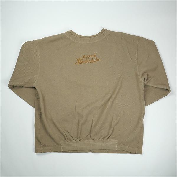 TENDERLOIN テンダーロイン MOSS STITCH SWEAT KHAKI クルーネック 