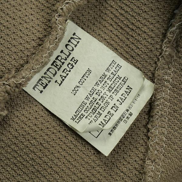 TENDERLOIN テンダーロイン MOSS STITCH SWEAT KHAKI クルーネック 