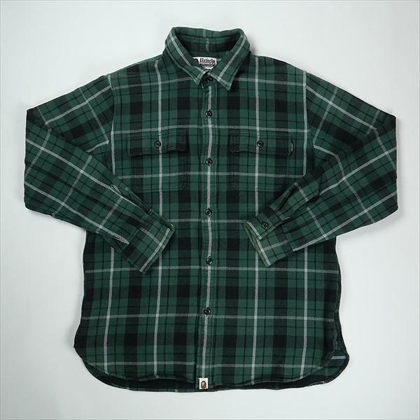 A BATHING APE ア ベイシング エイプ SHARK FLANNEL CHECK SHIRT