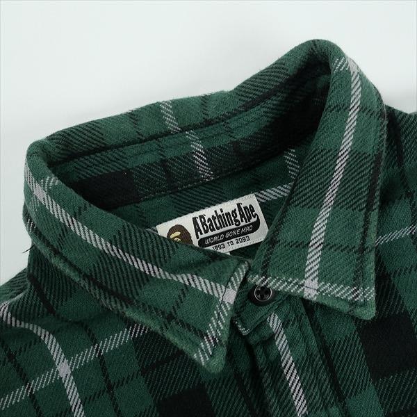 A BATHING APE ア ベイシング エイプ SHARK FLANNEL CHECK SHIRT