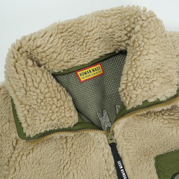HUMAN MADE ヒューマンメイド 25AW FLEECE JACKET BEIGE HM30JK025