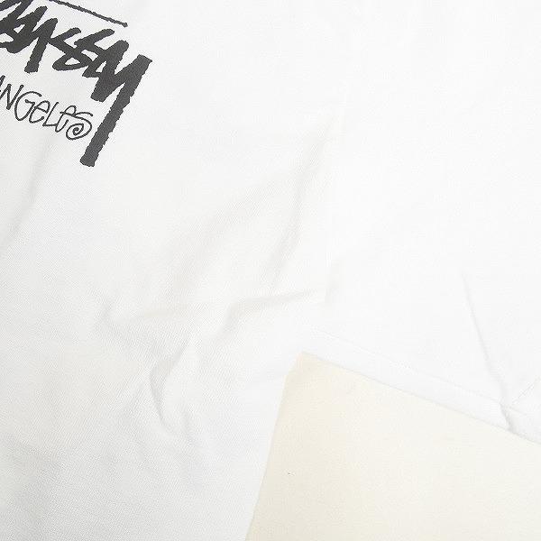 STUSSY ステューシー STOCK LOS ANGELES TEE WHITE LA限定Tシャツ 白 