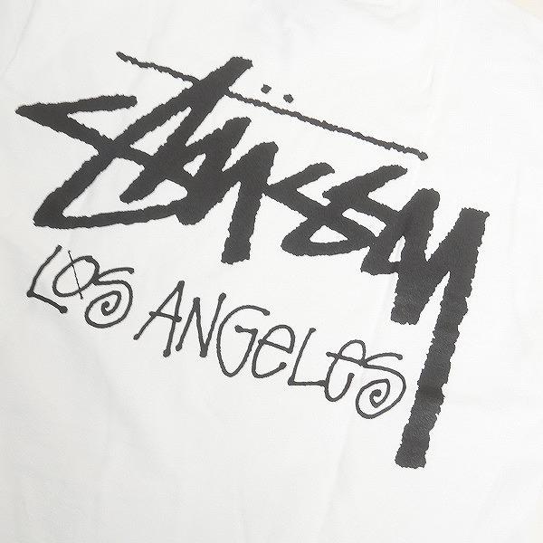 STUSSY ステューシー STOCK LOS ANGELES TEE WHITE LA限定Tシャツ 白 
