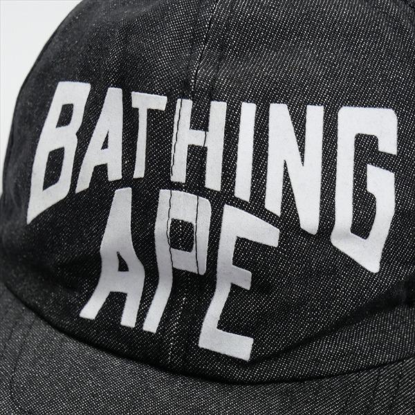 A BATHING APE ア ベイシング エイプ メッシュデニム CAP キャップ 黒
