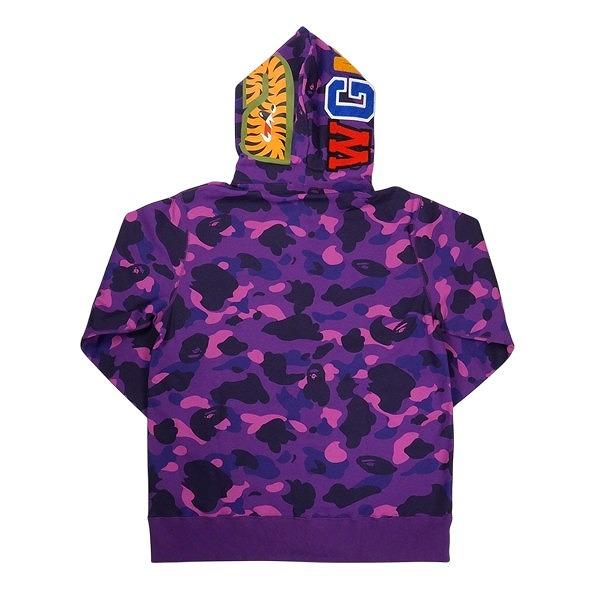 【売約済】A BATHING APE シャークパーカー 紫カモ XL 正規品 A BATHING APE ア ベイシング エイプ 26SS COLOR CAMO SHARK FULL ZIP