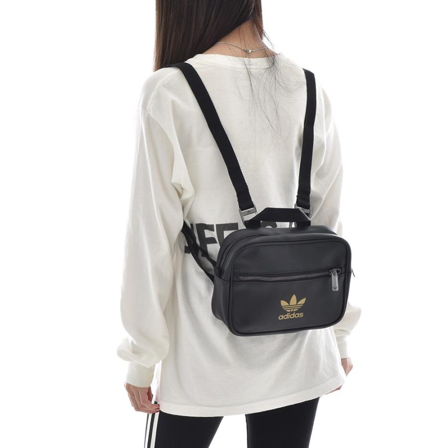 アディダス オリジナルス Adidas Originals バッグ リュック ミニ エアライン バックパック リュックサック ショルダーバッグ レディース ブランド 黒 金 Fl9626 Adidas 0331 2 ステイブルーセレクトショップ 通販 Yahoo ショッピング