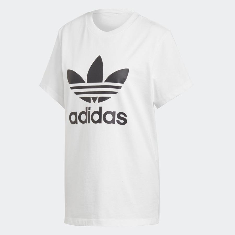 アディダス オリジナルス Adidas Originals レディース Tシャツ 半袖 ロゴ ボーイフレンド トレフォイルtシャツ ブランド 白 黒 青 Mｌ Dx2322 Dx2323 Dx9091 Adidas 0416 2 ステイブルーセレクトショップ 通販 Yahoo ショッピング