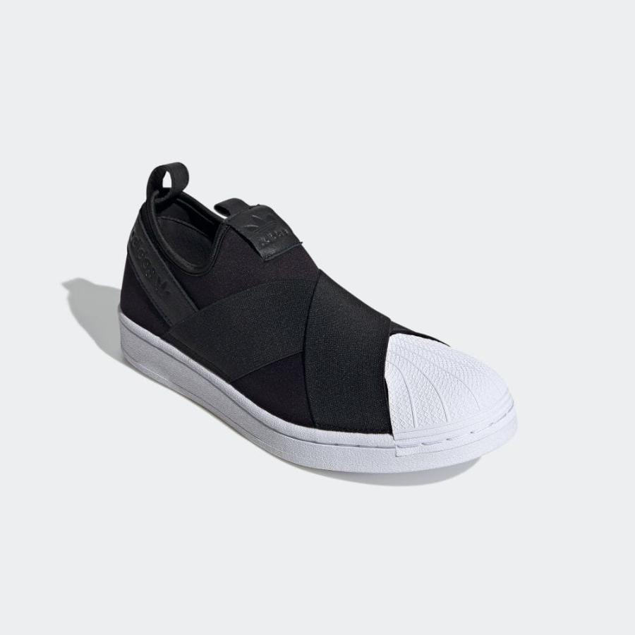 Adidas アディダス スニーカー レディース スーパースター スリッポン Sst Slip On スリップオン 靴 紐無し ヒモなし 履きやすい おしゃれ 黒 ブラックfw7051 Adidas 0713 6 ステイブルーセレクトショップ 通販 Yahoo ショッピング