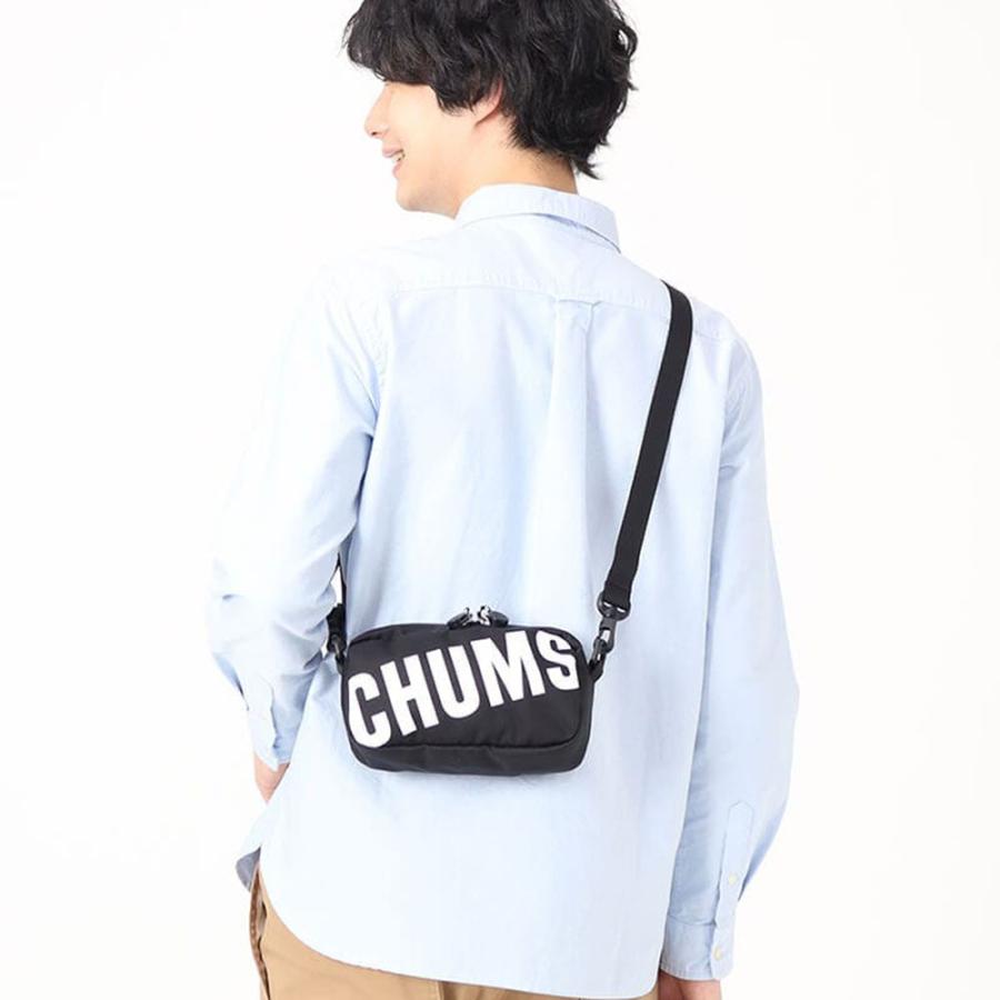 チャムス CHUMS バッグ リサイクルチャムスショルダーポーチ Recycle CHUMS Shoulder Pouch CH60-3532 ブラック 黒【リサイクル素材 ポリエステル】｜stay｜02