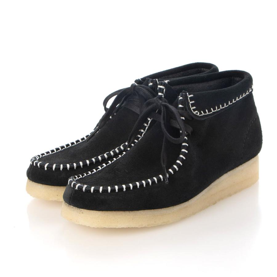 クラークス Clarks ワラブーツステッチ WallaBt Stitch レディース ミッドカット スエード クレープソール ジンジャー ブラック 26173225 26173986｜stay｜12