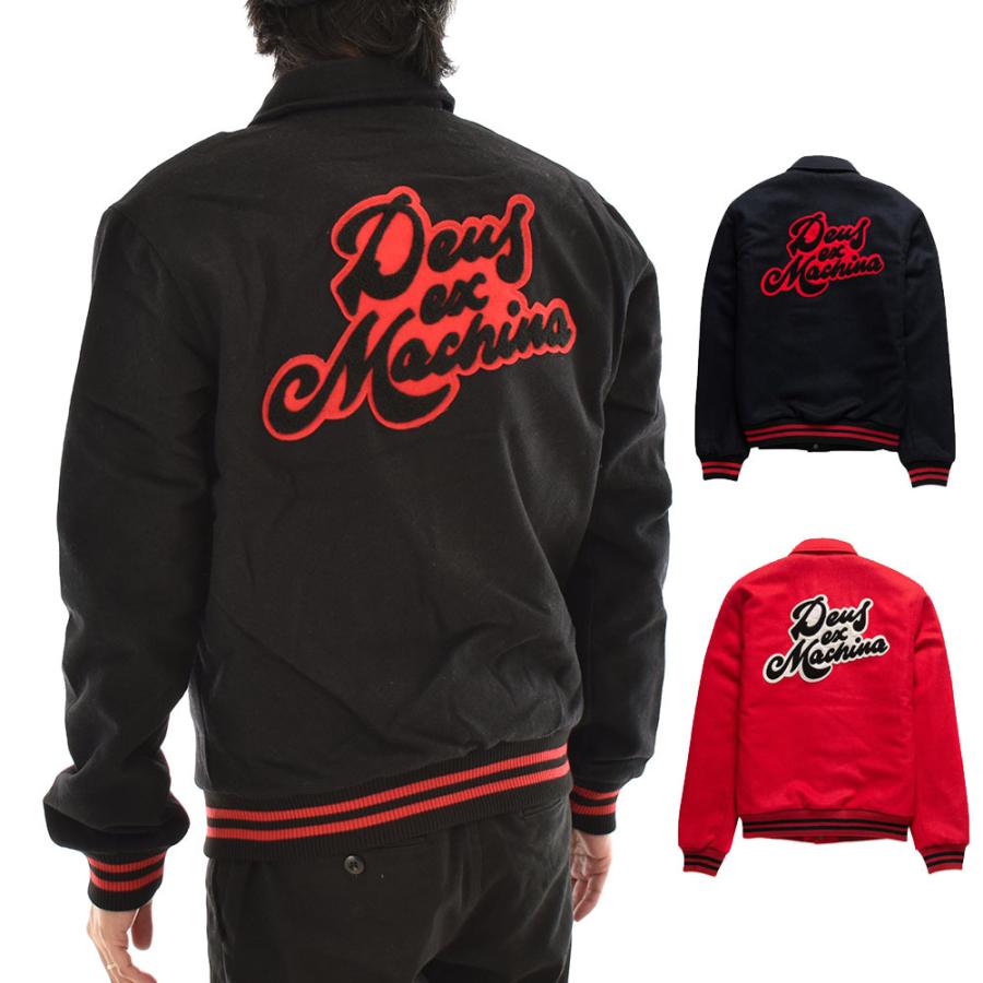 デウス エクス マキナ Deus ex Machina ジャケット チーム ボンバージャケット スタジャン レタード カレッジ メンズ M L  TEAM BOMBER JACKET DMF206747 : deus-211011-5 : ステイブルーセレクトショップ - 通販 - 