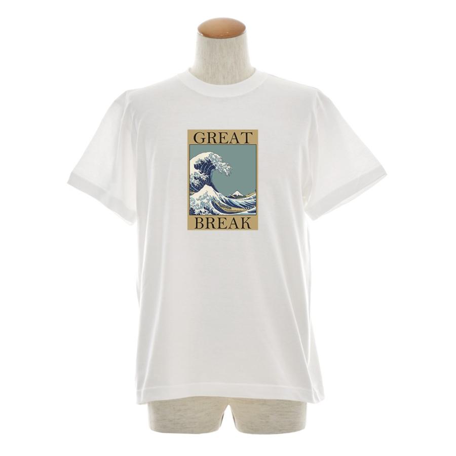 浮世絵 Tシャツ ジャスト Great Break 半袖tシャツ メンズ レディース 大きいサイズ 葛飾北斎 富嶽三十六景 富士山 S M L Xl Xxl Xxxl 3l 4l ブランド Jst 2 ステイブルーセレクトショップ 通販 Yahoo ショッピング