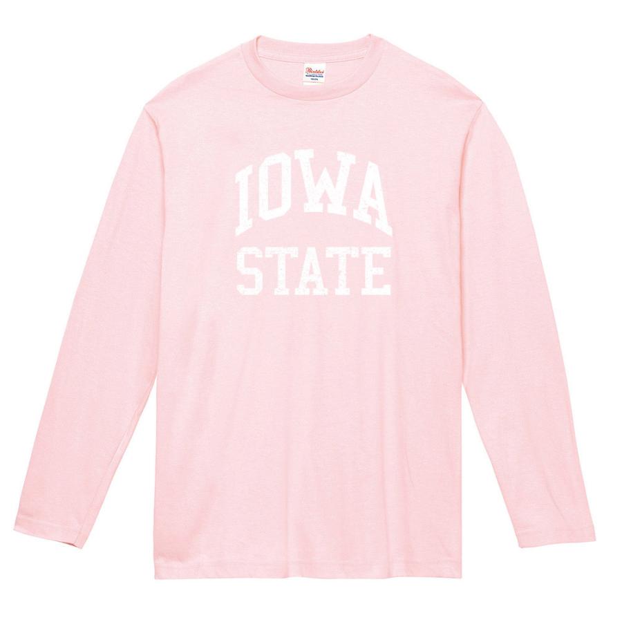 カレッジロゴ Tシャツ アイオア ステート IOWA STATE 長袖Tシャツ ロンT ロングスリーブ カレッジ メンズ レディース キッズ 男女兼用 大きいサイズ 白 黒｜stay｜25