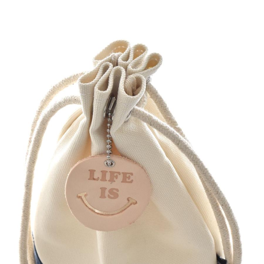 ライフ イズ アート Life is ART Life is Smile ウォータープルーフキャンバスポーチ 2トーン 巾着 バッグ ポーチ アクセサリーケース メンズ レディース｜stay｜14