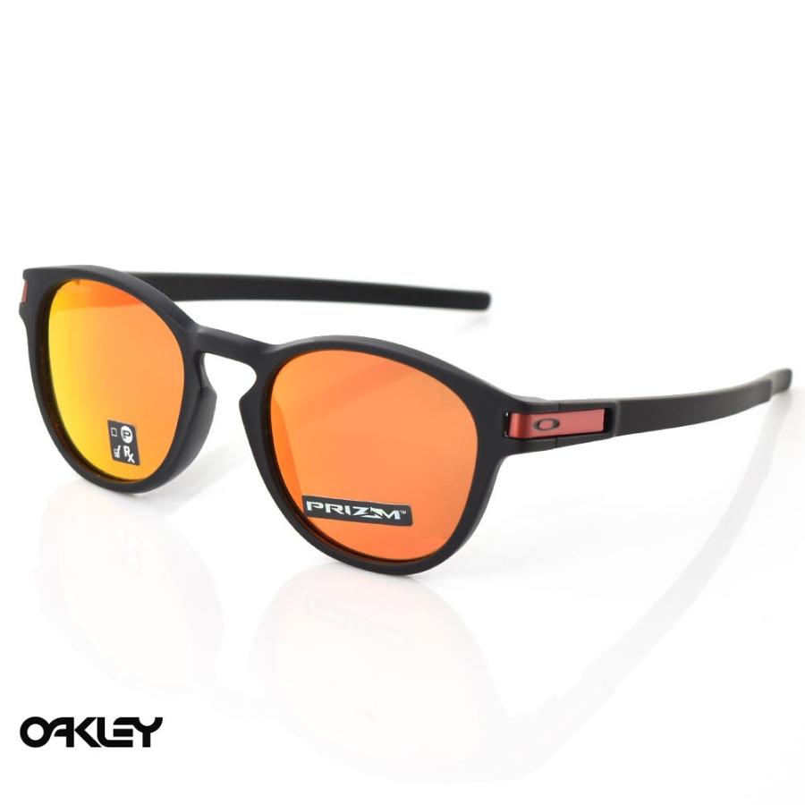 オークリー OAKLEY サングラス ラッチ LATCH OO9349-1353 マットブラック プリズムルビー メンズ｜stay