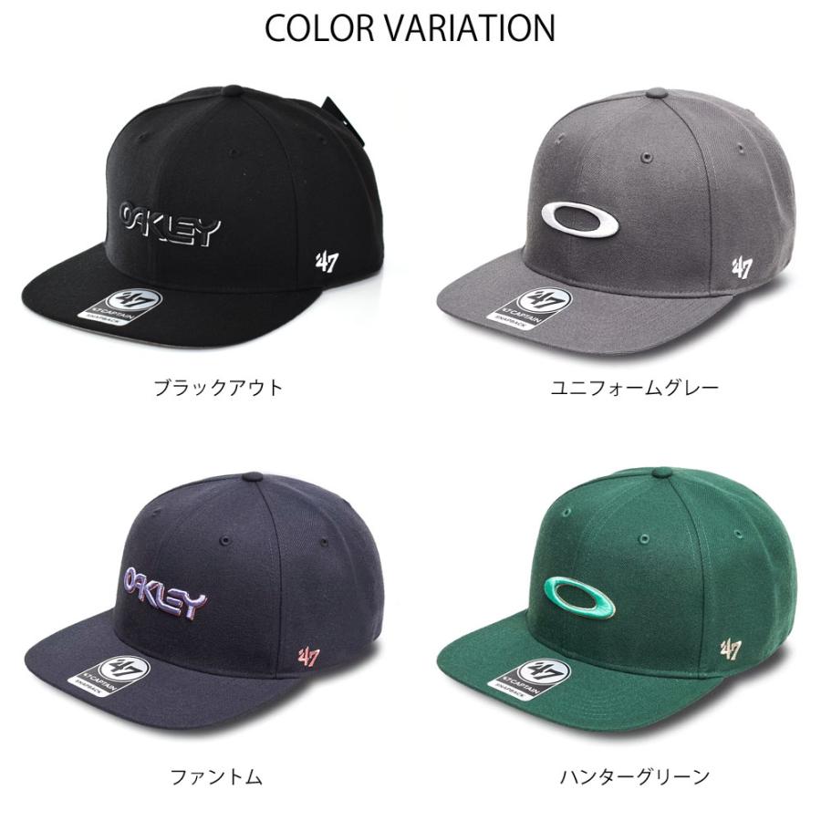 オークリー OAKLEY キャップ コラボ 47 フォーティーセブン 帽子 6パネルキャップ ストレートバイザー スナップバック 47 Oakley  B1B Ellipse Hat FOS901222