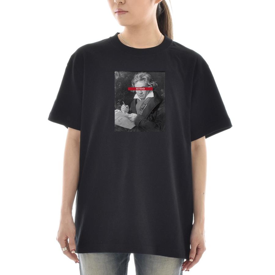【大人気！】Man World LIVE Tシャツ 肖像Ver. 半袖 アートTシャツ】ベートーヴェン ベートーベン Tシャツ 肖像画