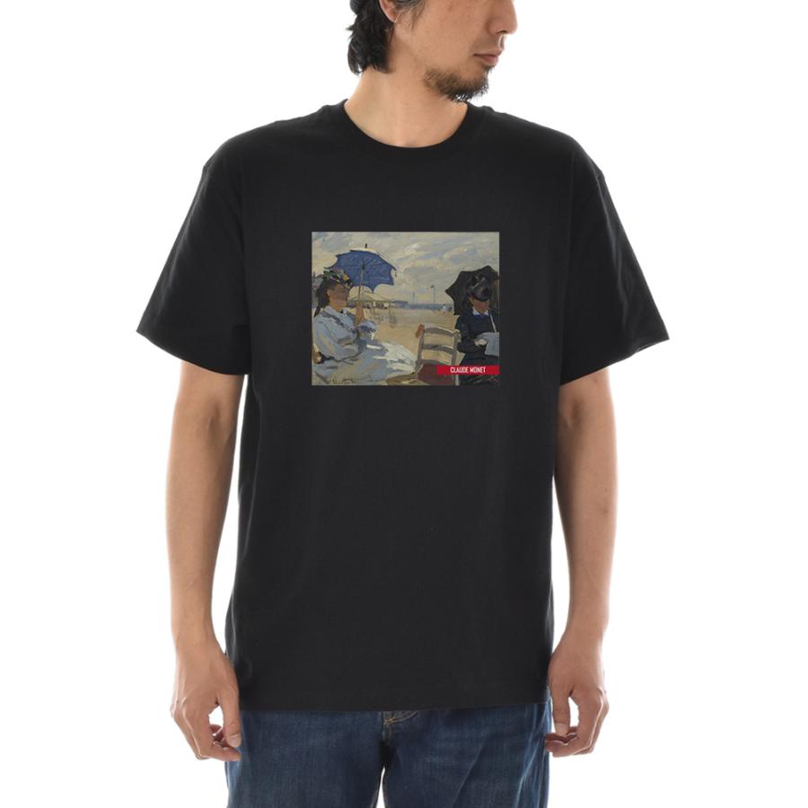 半袖 アートTシャツ】モネ Tシャツ トルヴィルの浜辺 ライフ イズ