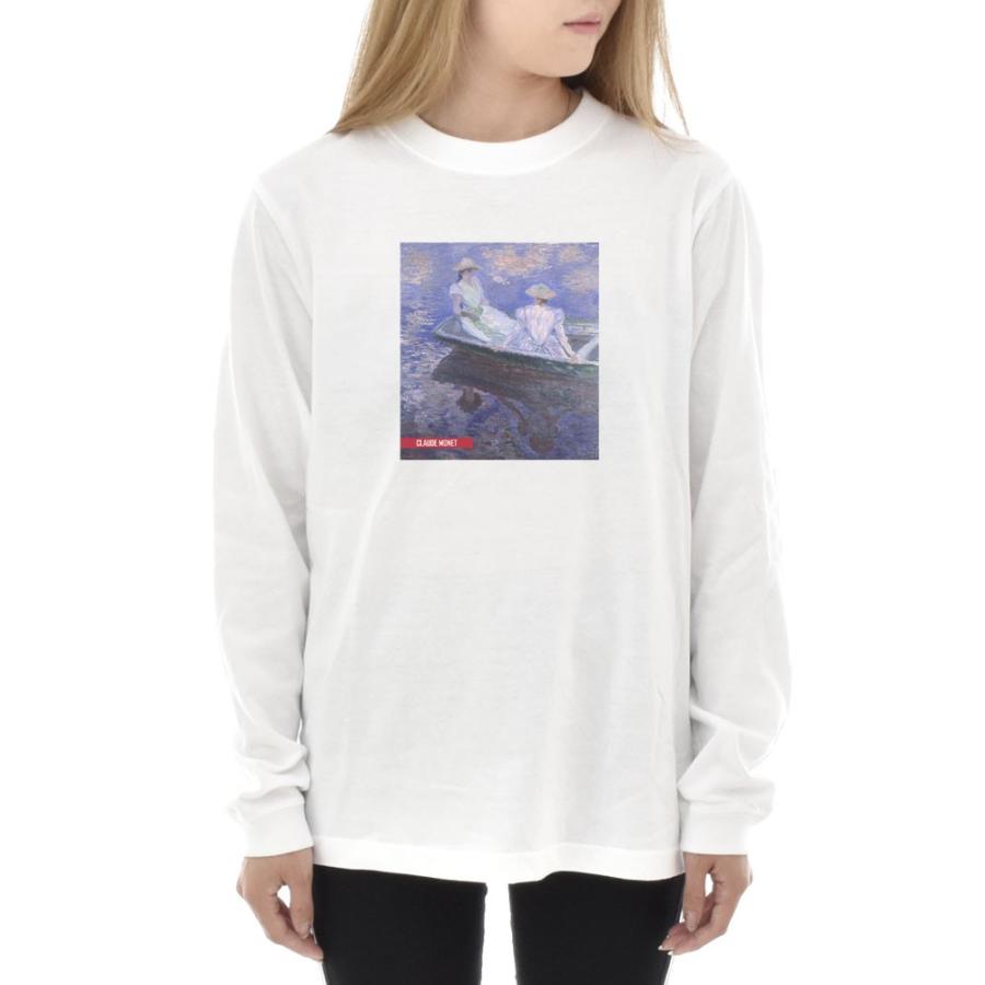 モネ Tシャツ 舟遊び ライフ イズ アート 長袖 ロングスリーブ ロンT 