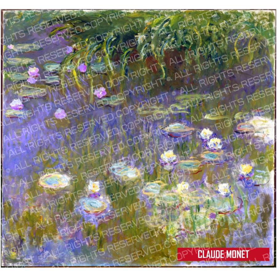 モネ Tシャツ 睡蓮 スイレン ボックス ライフ イズ アート 長袖 ロング  