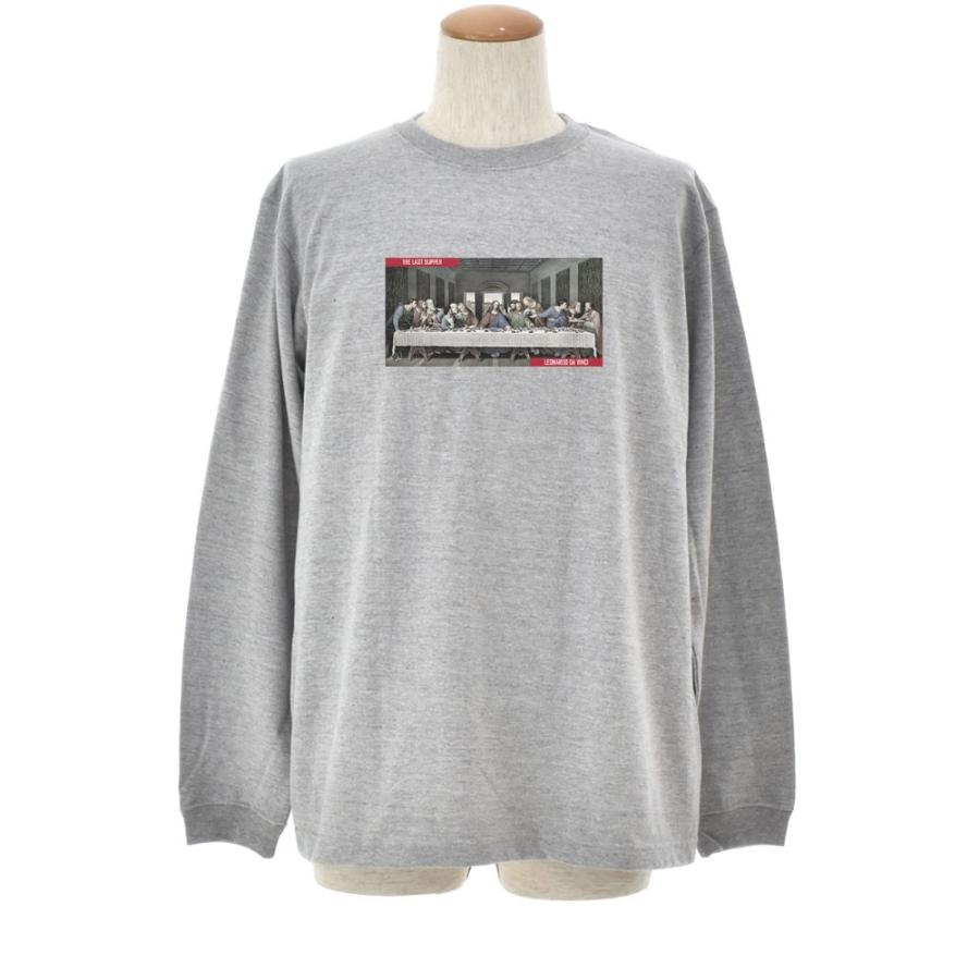 最後の晩餐 Tシャツ レオナルドダヴィンチ ライフ イズ アート 長袖 ロングスリーブ ロンT メンズ レディース 大きいサイズ 絵画 名画 グレー 灰 ブランド |  | 01