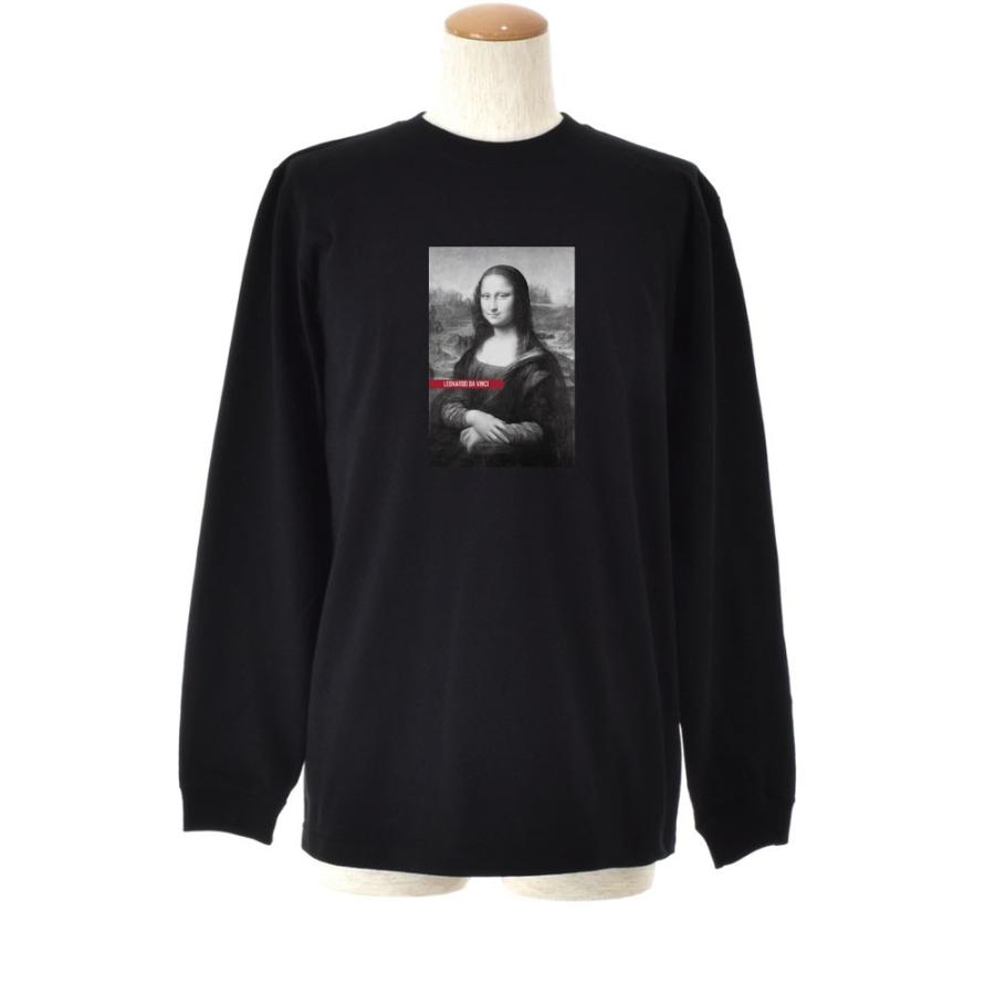 モナリザ Tシャツ モノクロ レオナルドダヴィンチ ライフ イズ アート