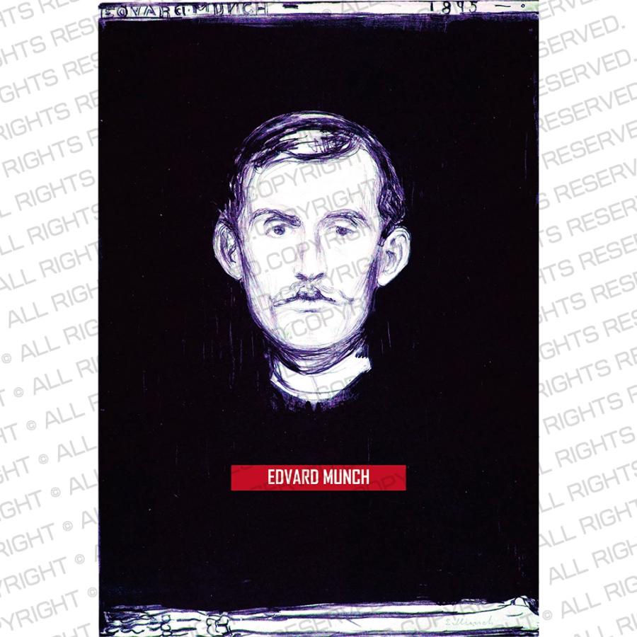 ムンク Tシャツ 自画像 エドヴァルド・ムンク ライフ イズ アート 7分袖 ラグラン ベースボール メンズ レディース 大きいサイズ 絵画 名画 ホワイト 白 |  | 03