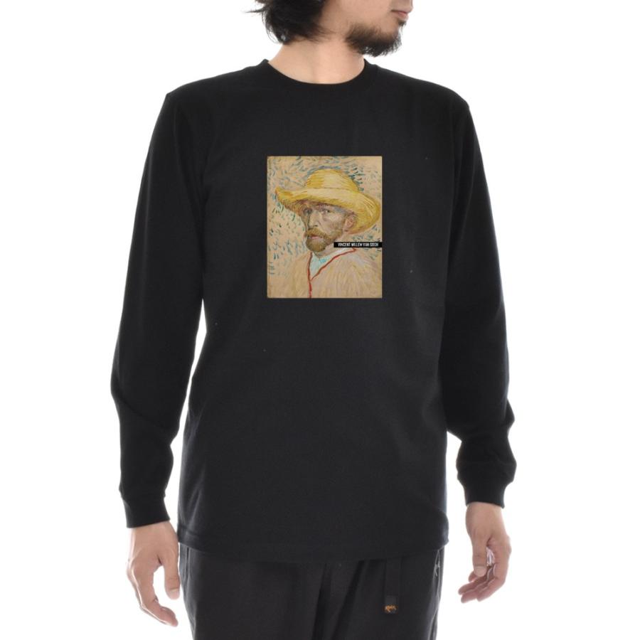 ゴッホ Tシャツ 麦わら帽子を被った自画像 フィンセント ライフ イズ