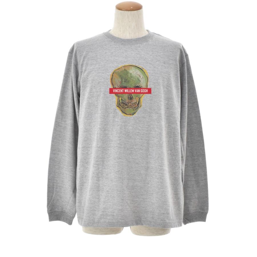 ゴッホ Tシャツ 骸骨 フィンセント ファン ライフ イズ アート 長袖