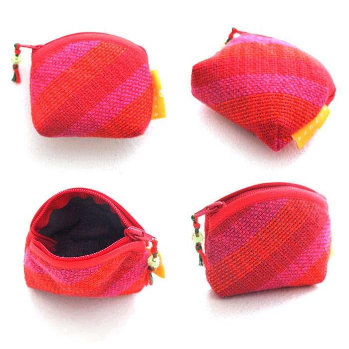 ヒユカ hiyuca ×織音 さをり織り コインケース 財布 小銭入れ 復興デパートメント レディース メンズ |  | 01