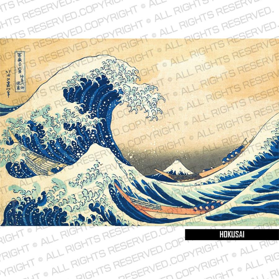 半袖 アートTシャツ】葛飾北斎 Tシャツ 神奈川沖浪裏 浮世絵 ライフ