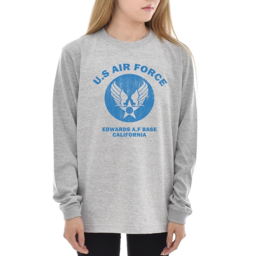 U.S AIR FORCE BASE Tシャツ 長袖Tシャツ ロンT ロングスリーブ メンズ レディース 大きいサイズ US エアーフォース ミリタリー USA アメカジ ブランド JUST |  | 02