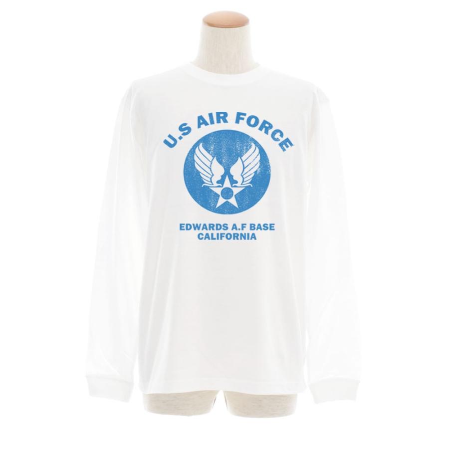 U.S AIR FORCE BASE Tシャツ 長袖Tシャツ ロンT ロングスリーブ メンズ レディース 大きいサイズ US エアーフォース ミリタリー USA アメカジ ブランド JUST |  | 01
