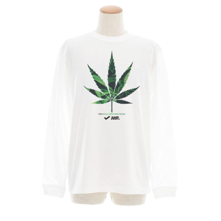 大麻 大麻柄 マリファナ マリファナ柄 Tシャツ 長袖Tシャツ ロンT ロングスリーブ メンズ レディース 大きいサイズ ビックサイズ 植物 ガンジャ ブランド JUST |  | 01
