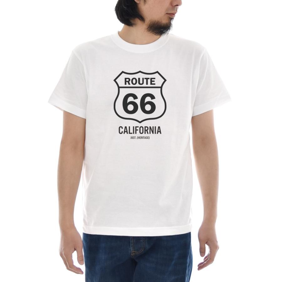 ルート66 Tシャツ ルート 66 モノクロ ジャスト 半袖Tシャツ メンズ