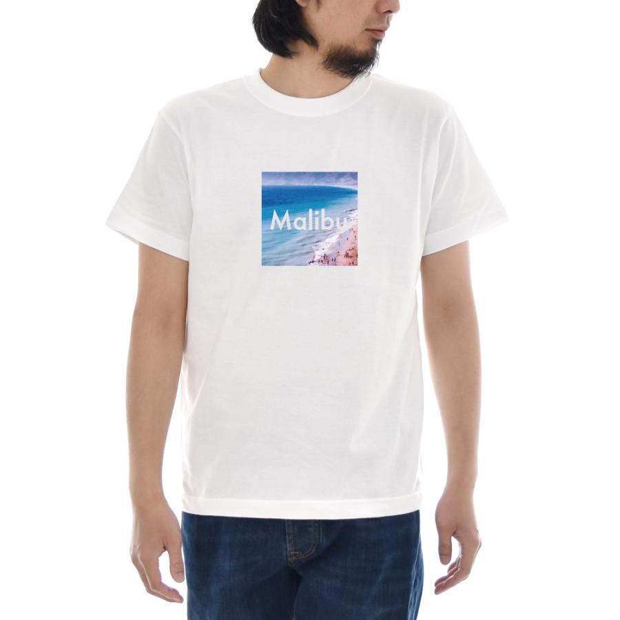 フォトTシャツ Tシャツ マリブ ジャスト 半袖Tシャツ バックプリント